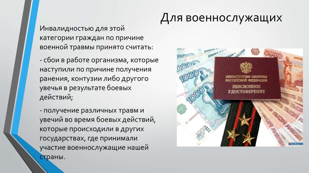 Социальное обеспечение военнослужащих презентация