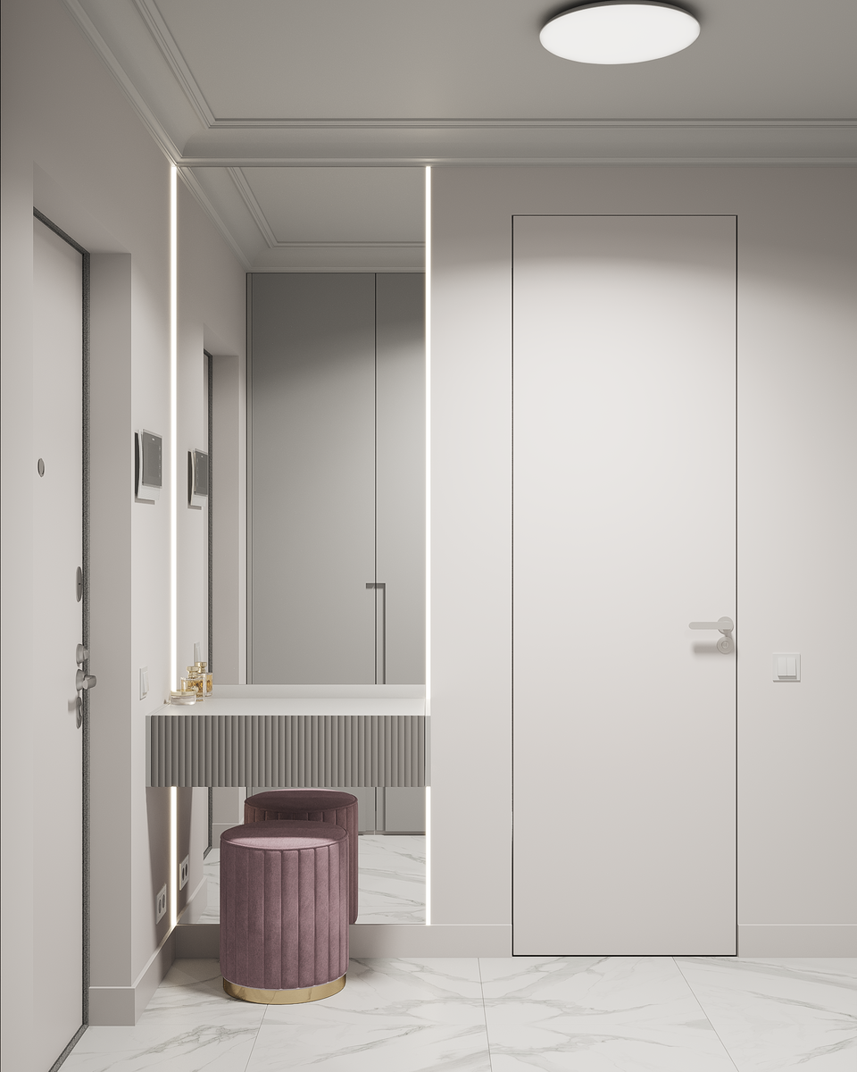 Прихожая (двухкомнатная квартира в ПИК) SOVA interiors
