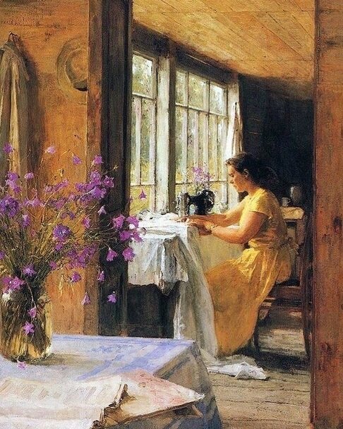 На веранде. 1958 год. Алексей Грицай. 