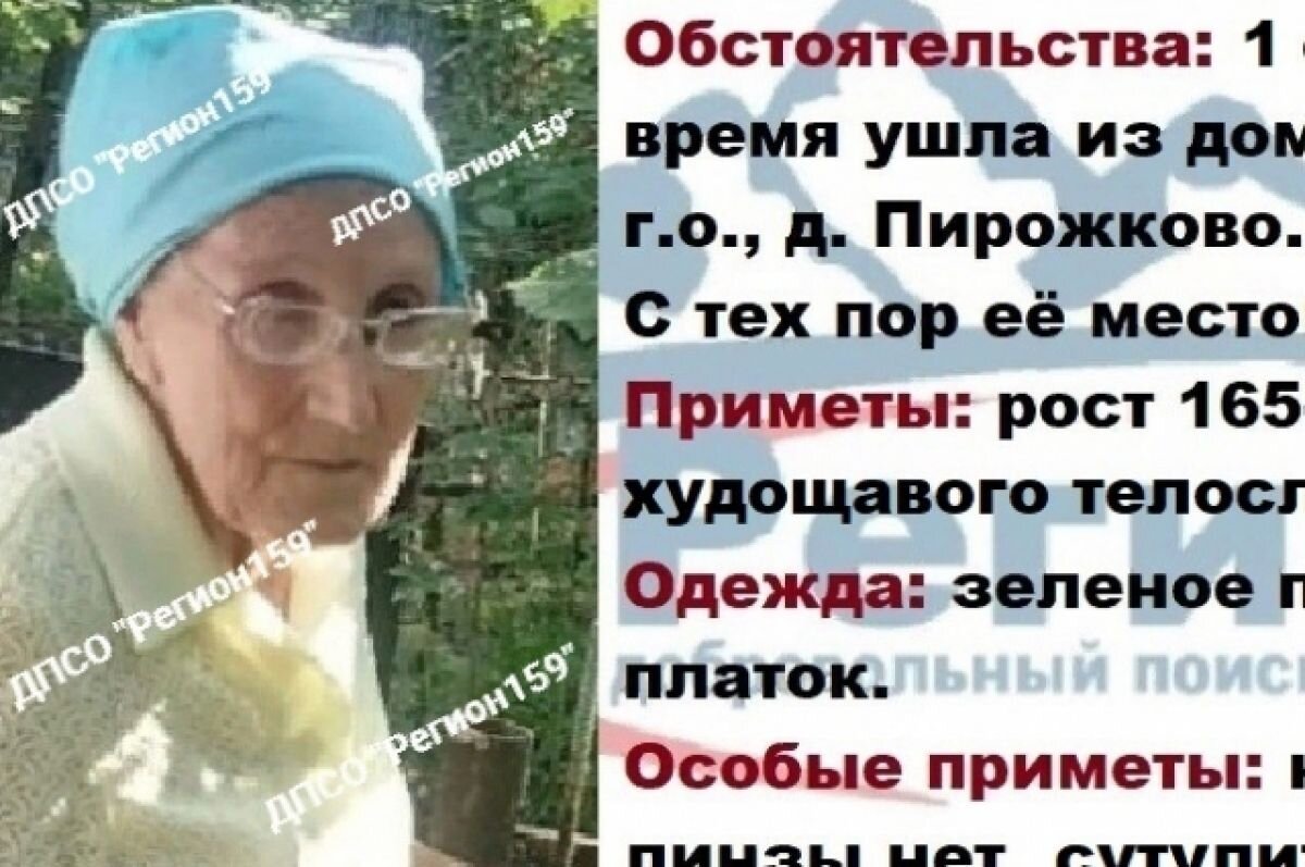    В Прикамье объявлен сбор на поиски пропавшей пожилой женщины в лесу