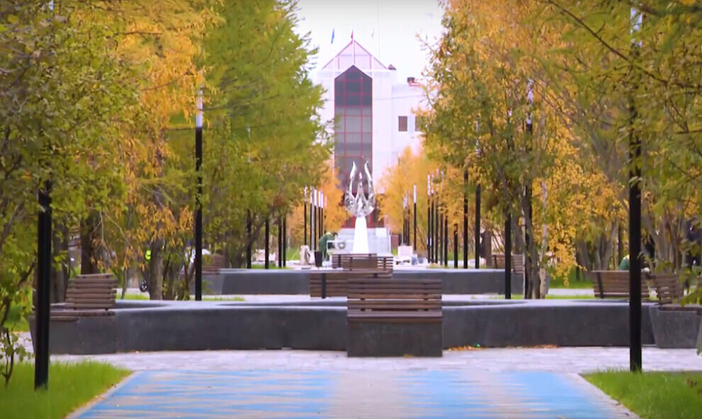    В Лабытнанги благоустроили территорию бульвара Победы