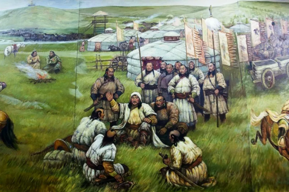 Хан кюлькан. Великий курултай 1235. Великий курултай монголов. Великий курултай монголов. Курултай чингисхана картины.