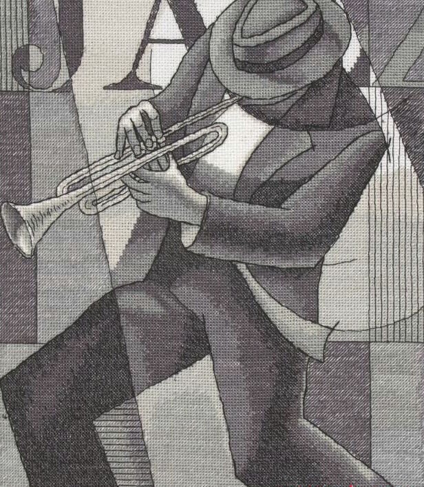 Anchor 01198 Swing (Jazz Man), 23х30 аида 16, счетный крест.