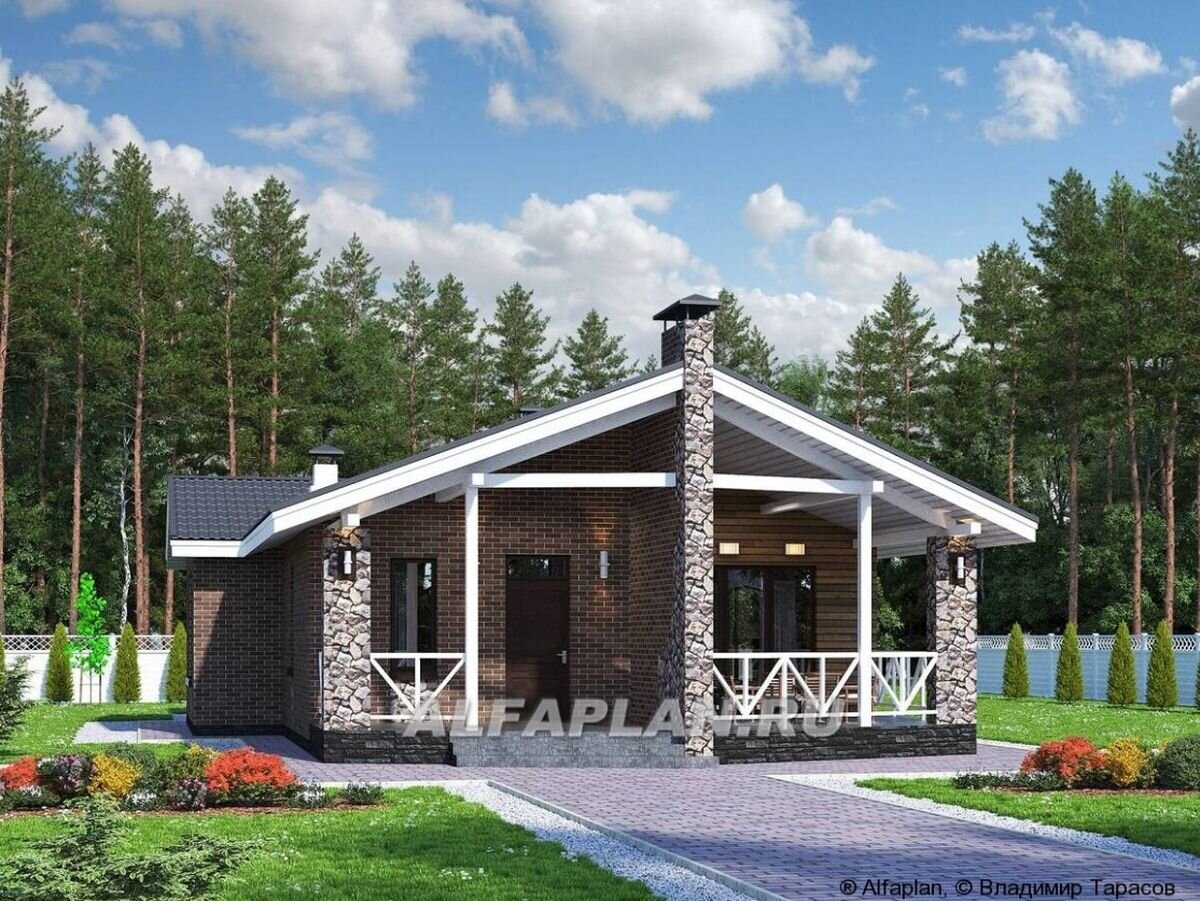 НА СЛАЙД-ШОУ 4 ФОТО: Проект одноэтажного дома "Персефона" 609в
