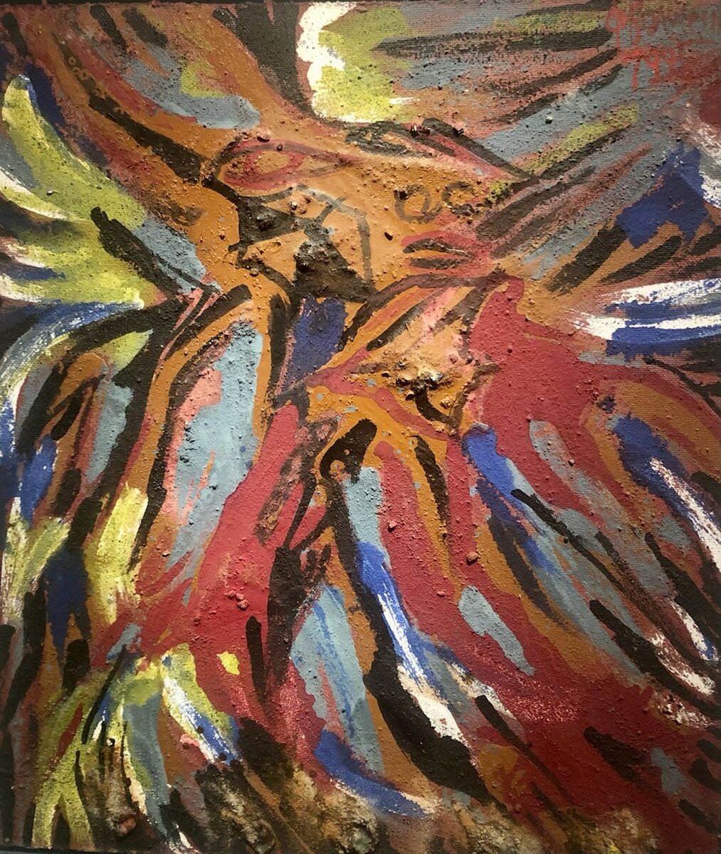  Картина: Элий Белютин, Мать и дочь, 1992г