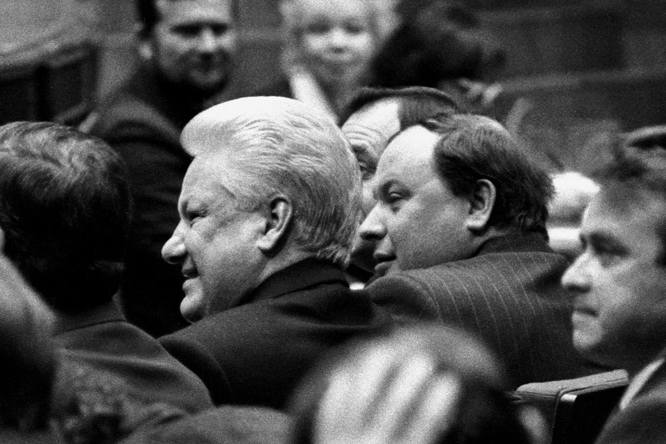 Б.Н. Ельцин и Е. Т. Гайдар