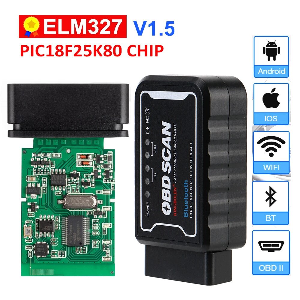 Elm327 wifi pic18f25k80 для фиат