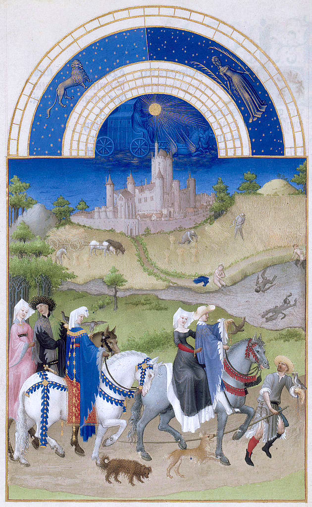 Très riches heures du Duc de Berry, август