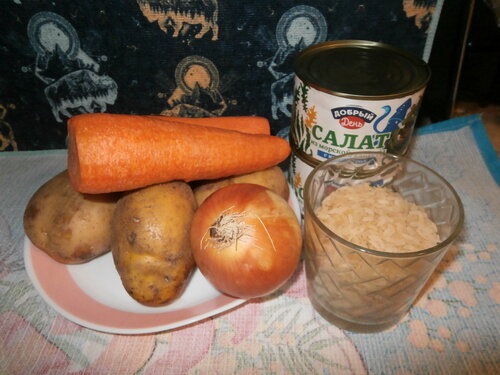 Продуктовый набор для супа (фото автора).