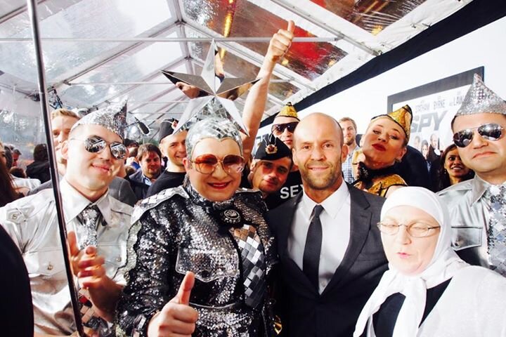 Верка Сердючка с Джейсоном Стетхомом