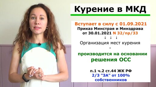 Организация мест курения в МКД. НОВЫЕ ПРАВИЛА.