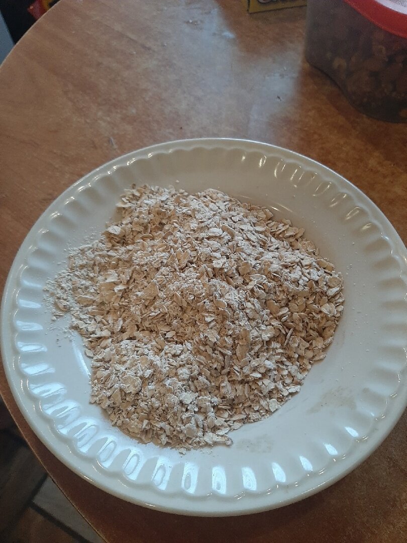                                                 Овсяная крупа.