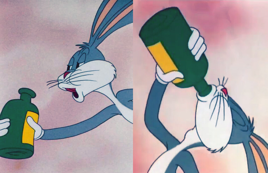 Бакс банни мем. Bugs Bunny meme.