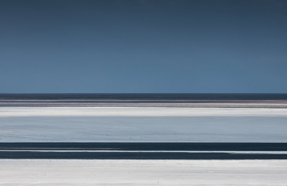 Озеро Баскунчак, вид с горы Большое Богдо
