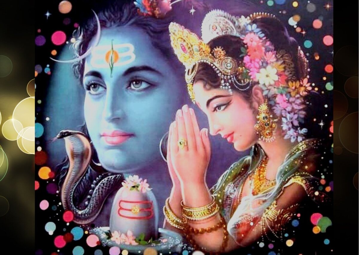 Шива и лик Шакти, известный как Гаури