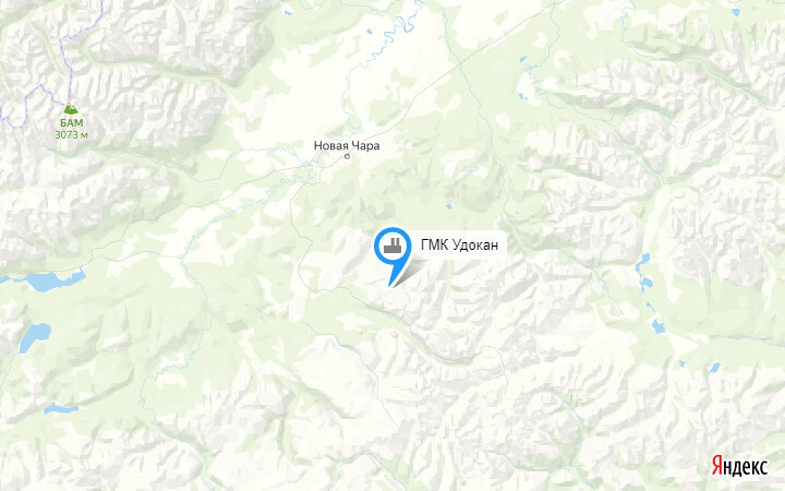 Забайкальский край удокан карта