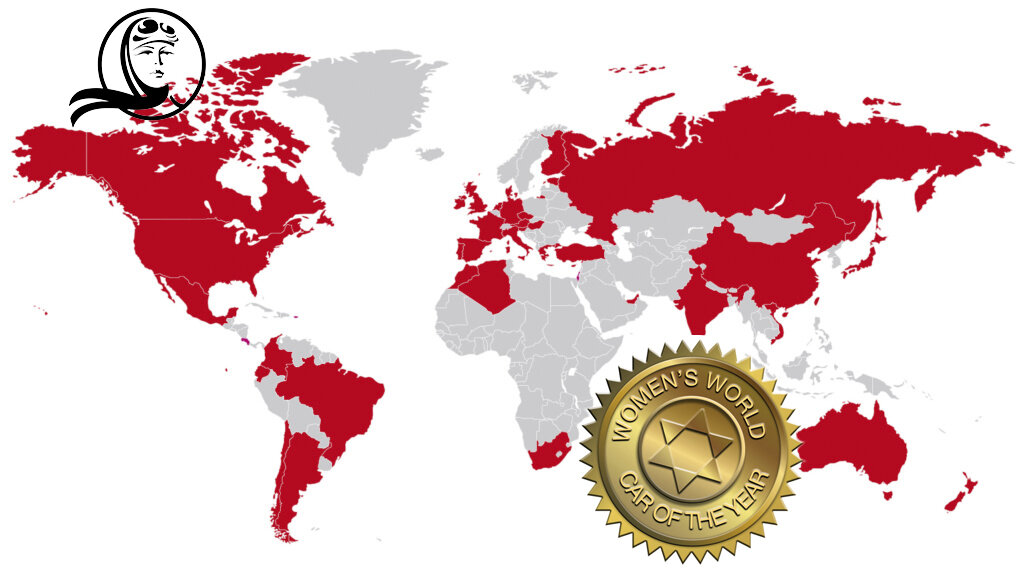Страны, представительницы которых голосуют за лучшие автомобили