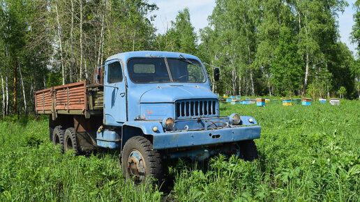 Старый грузовик Praga V3S на ходу! Звук двигателя Tatra-912/The old Praga V3S truck is on the move!