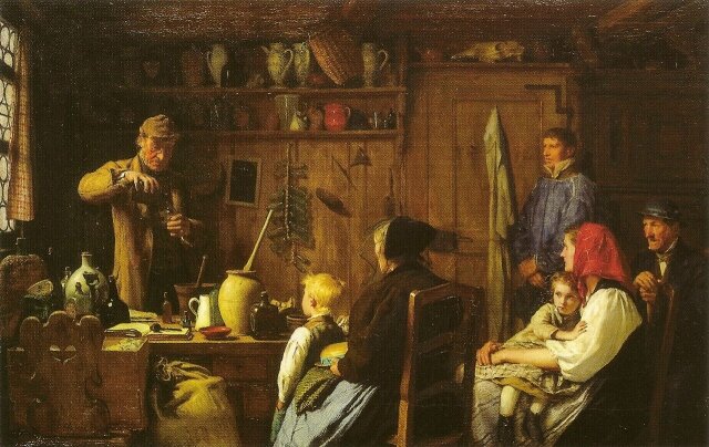 Альберт Анкер. "Шарлатан" (1879)