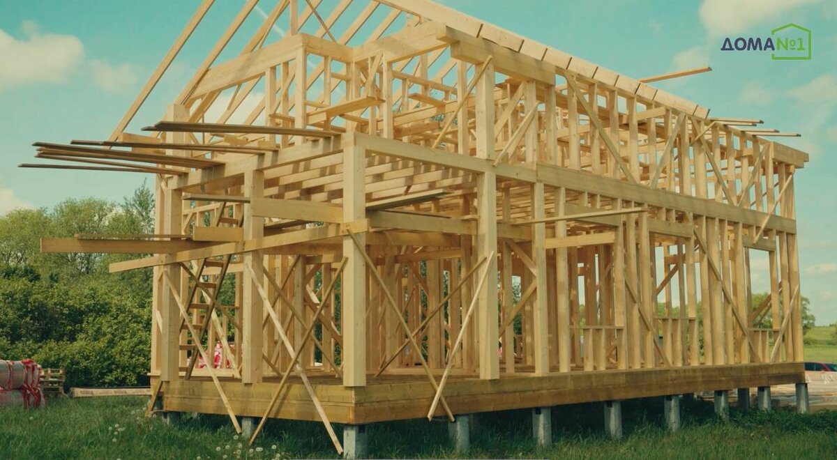 Каркасный деревянный дом