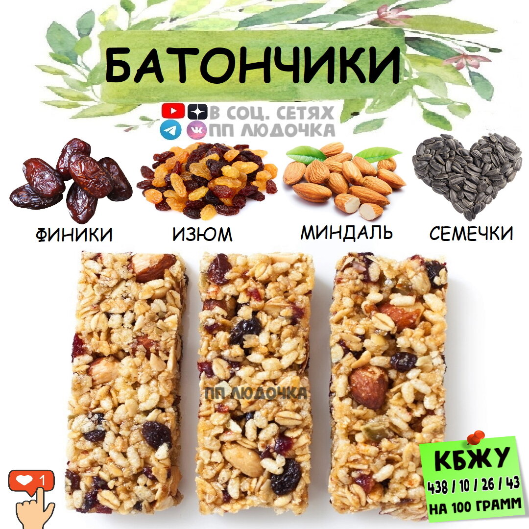 ЭНЕРГЕТИЧЕСКИЕ ДОМАШНИЕ ПП БАТОНЧИКИ 🍫🌰 | ПП ЛЮДОЧКА ПП РЕЦЕПТЫ | Дзен