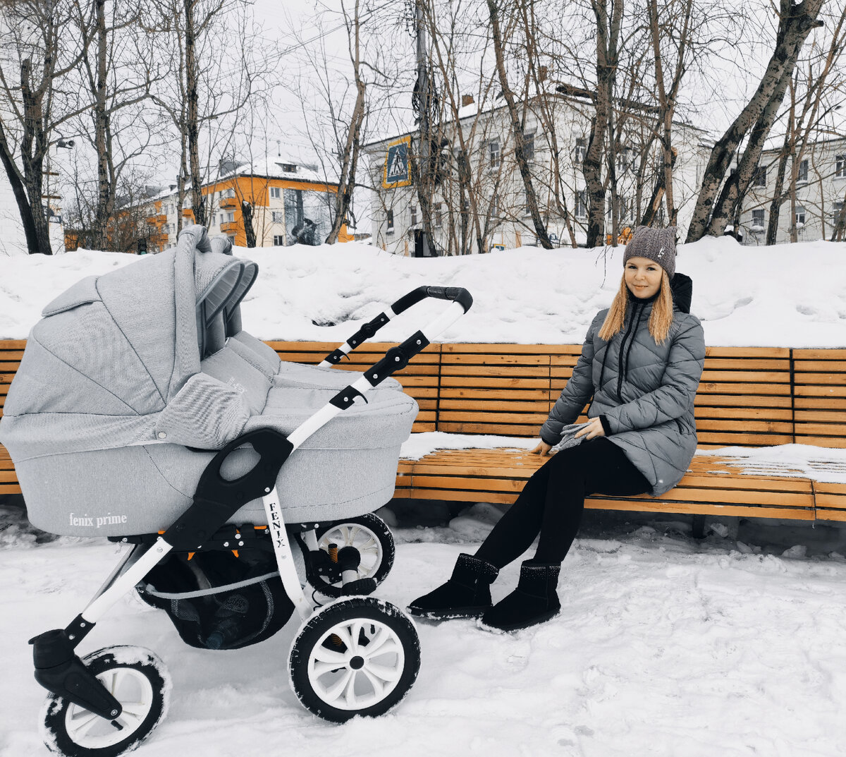 Воркутинский апрель и наша первая коляска-танк