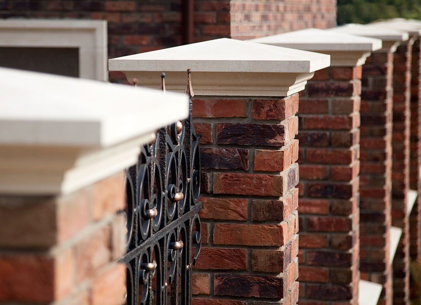 Бетонный декоративный козырек