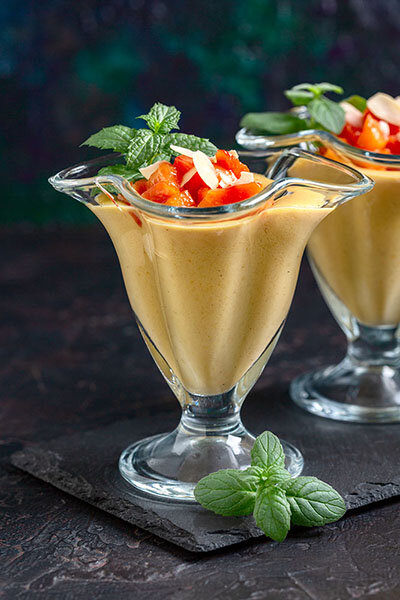 Персиковый десерт.