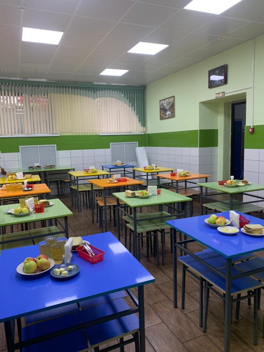 В наличии имеются фото только из столовой моего младшего сына. 