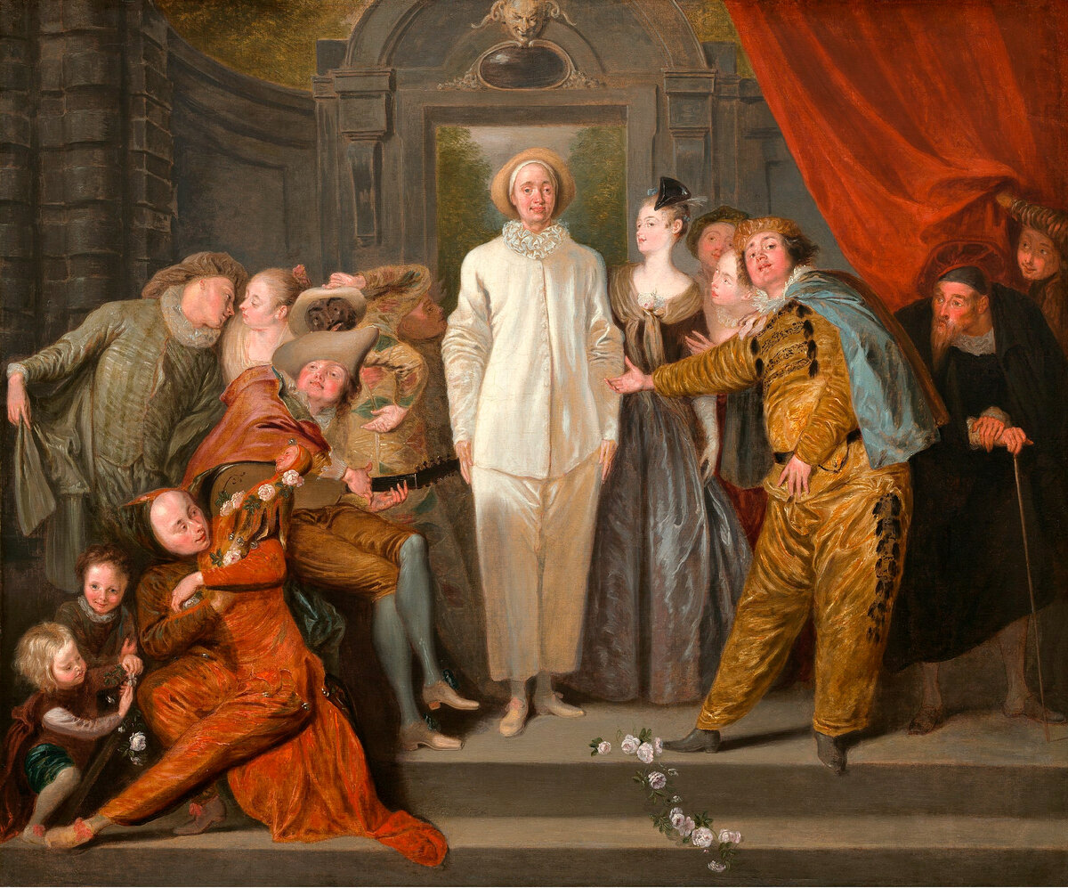 Жан Антуан Ватто́ (Jean Antoine Watteau, 1684—1721). «Итальянские актеры».