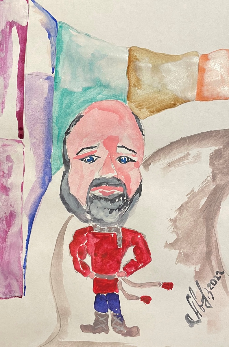 Аваков Владимир автор акварели "Ильин" 2022.11.16.