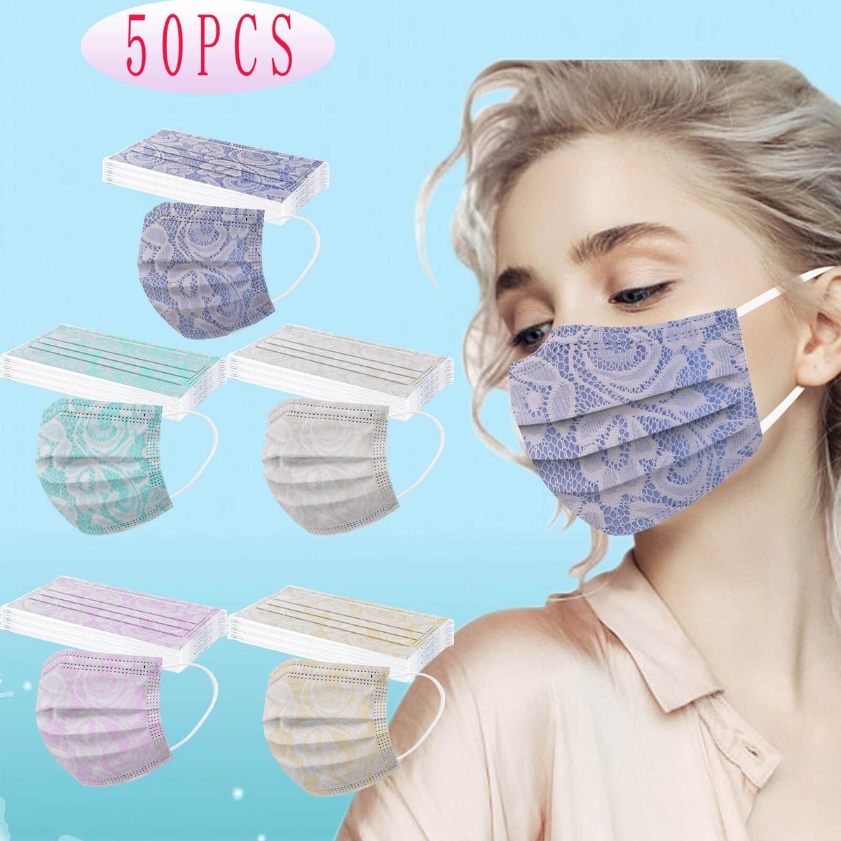 Одноразовые маски для лица