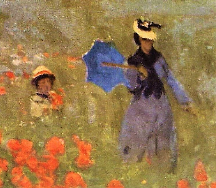 Клод Моне, «Маки», 1873, фрагмент