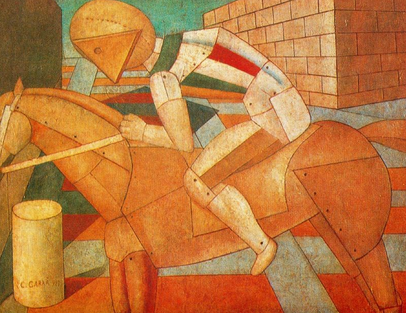 Карло Карра, «Западный всадник», 1917, холст, масло