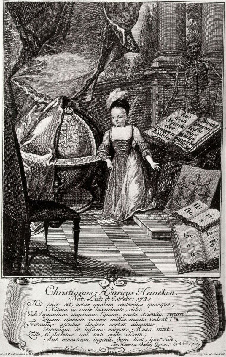 Гравюра на меди Иоганна Бальтазара Пробста (1724)