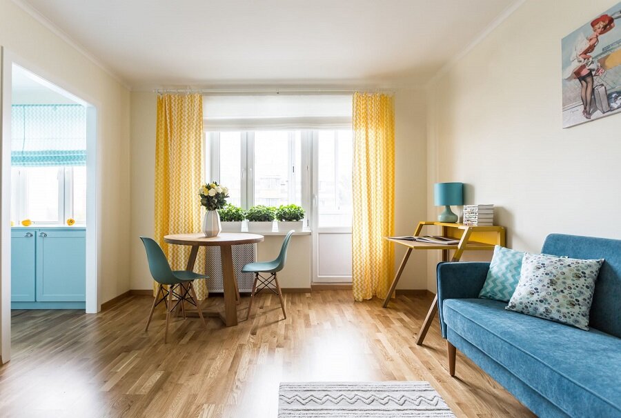 Дизайн-проект двухкомнатной квартиры в Москве