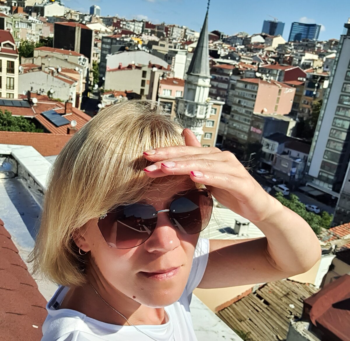 Отель Joy, точнее его крыша. Точнее я на крыше. Стамбул, 2019