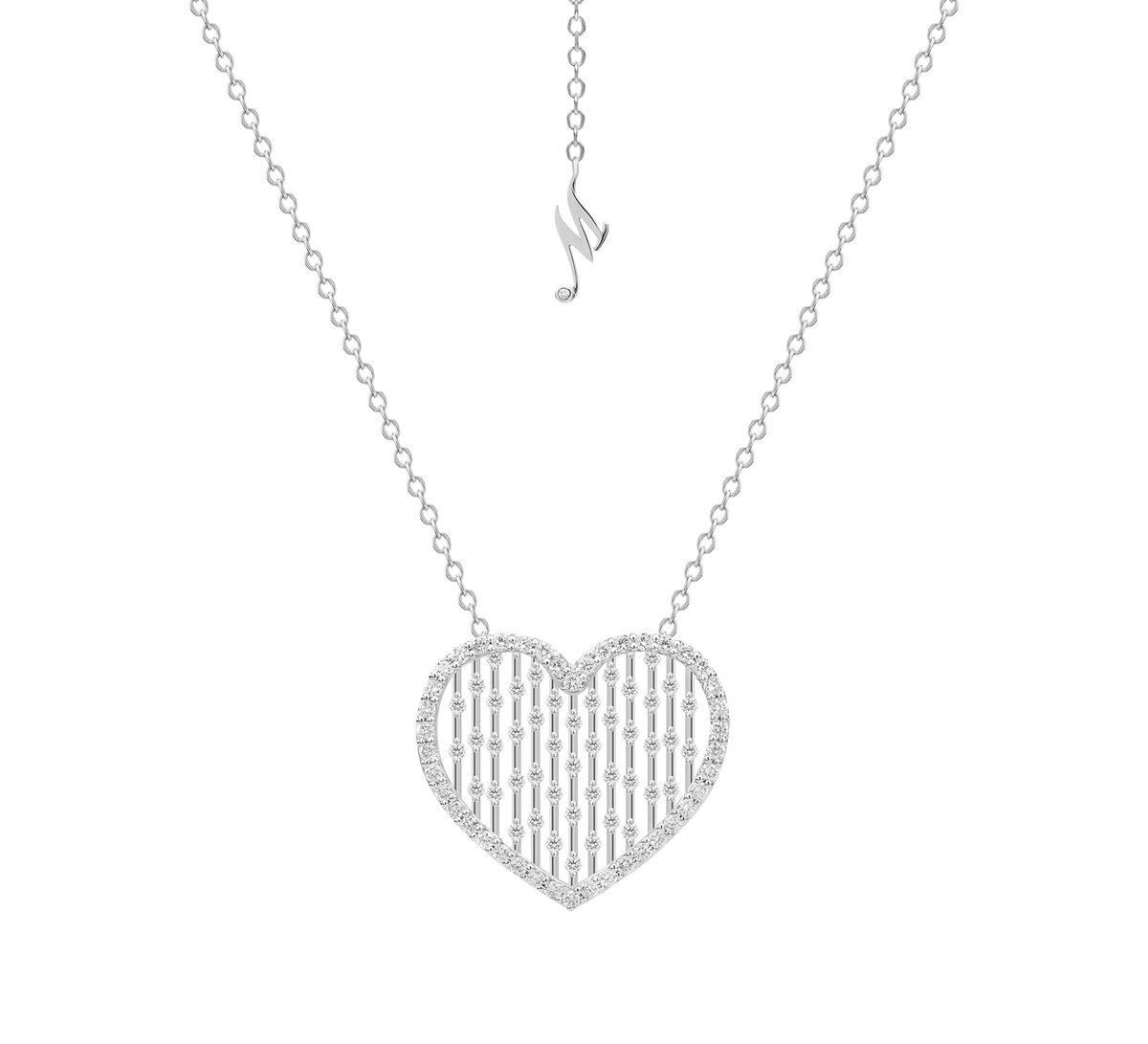 Кулон Mercury Russia из белого золота с бриллиантами