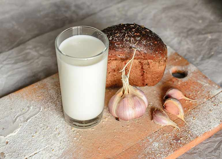 молоко с чесноком эликсир молодости