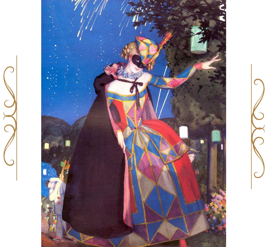 "Язычок Коломбины", Константин Сомов, 1921. (cc) Wikimedia Commons