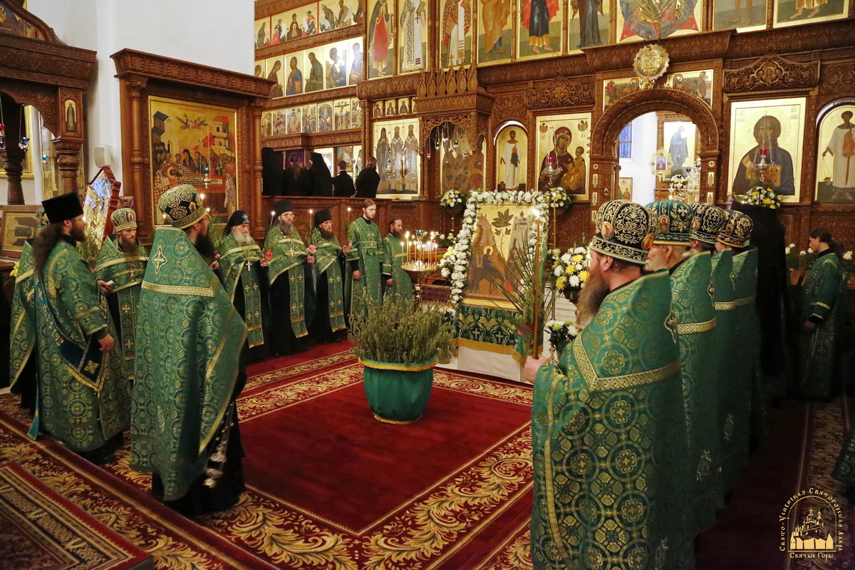 Праздник Входа Господня в Иерусалим в Святых Горах