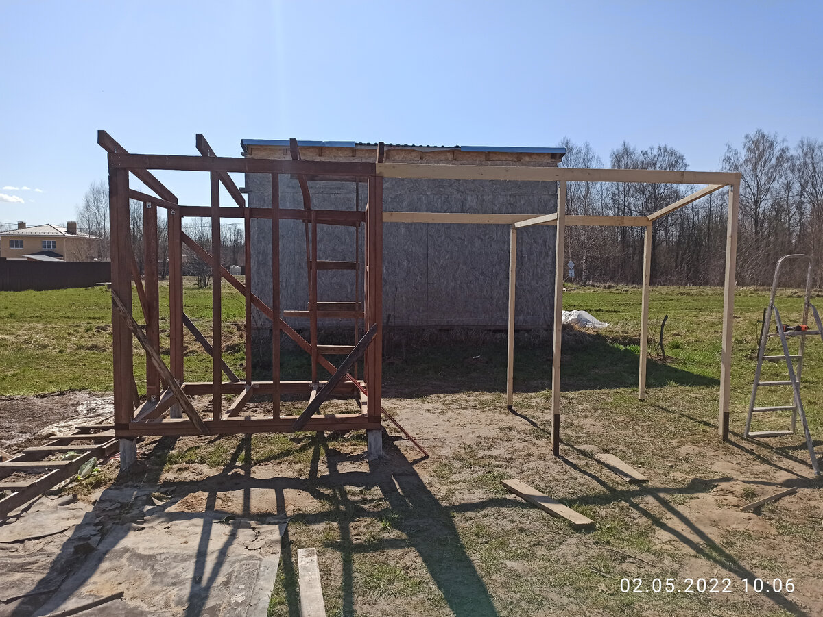 Установка вертикальных стоек