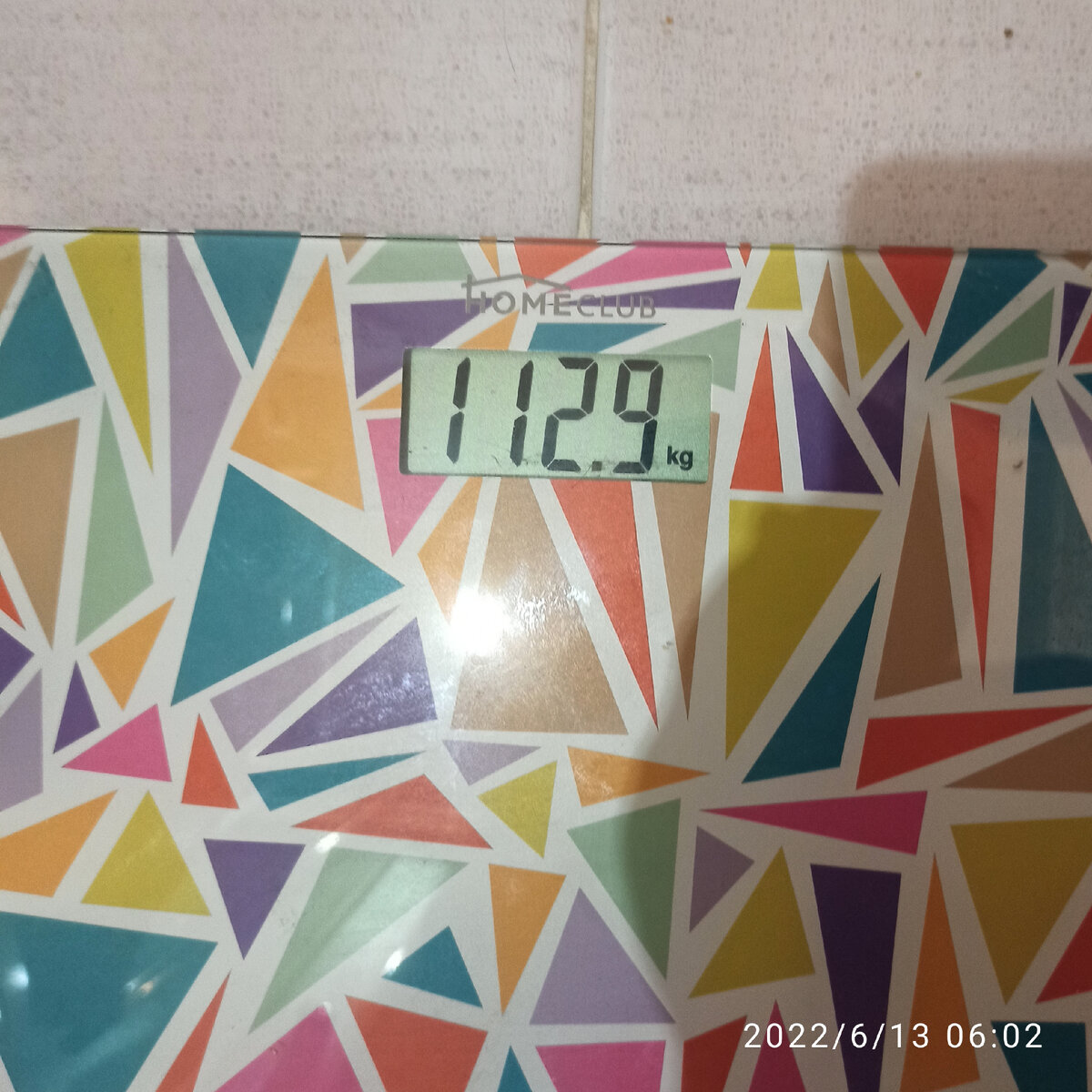 Вес на утро понедельника 