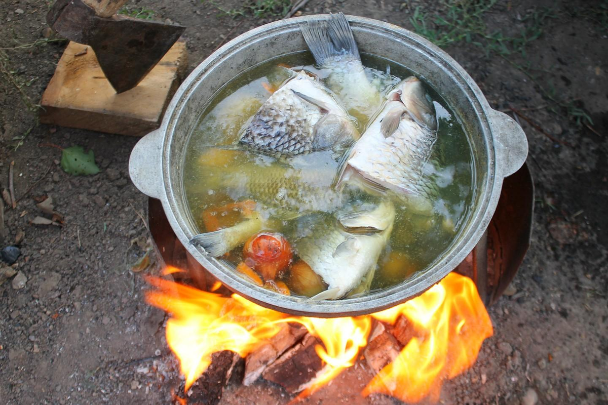 Уха из окуня с водкой рецепт