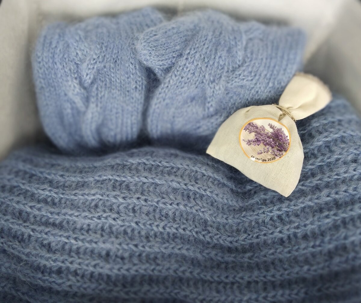 Зимний вязаный комплект