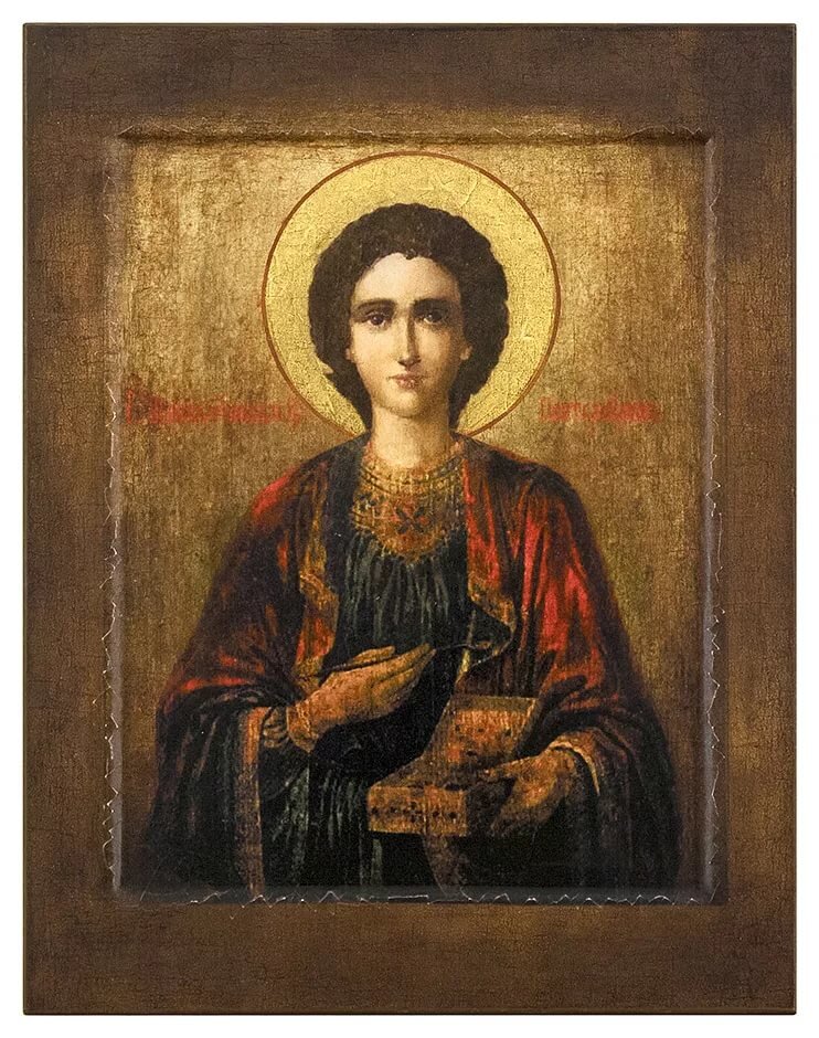 икона святые. св. целители православной церкви. святой пантелеймон икона византия. икона пантелеймона в храме.