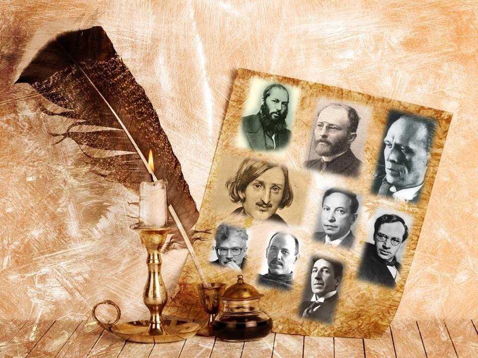 Вместе литературный. Русские Писатели. Писатели коллаж. Фон русские Писатели. Русские Писатели коллаж