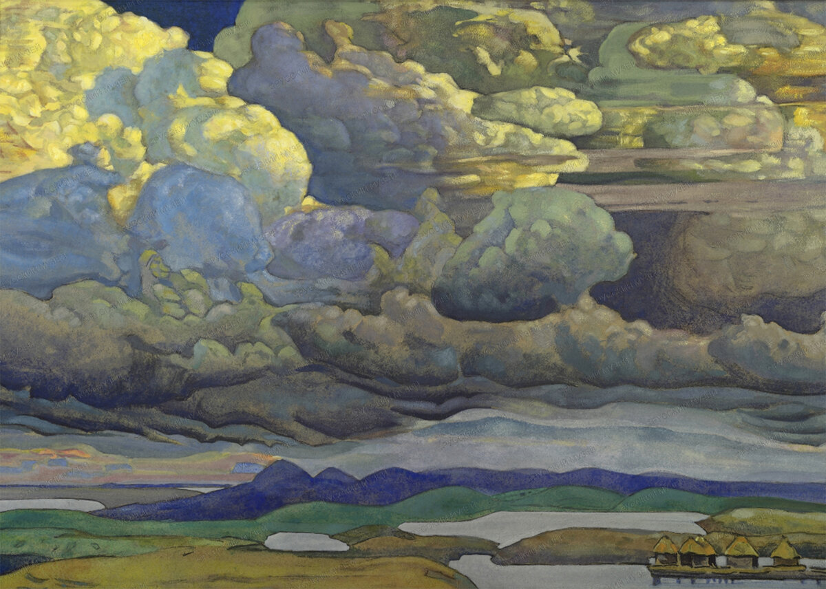 Н.К. Рерих «Небесный бой» 1912. Коллекция Русского музея