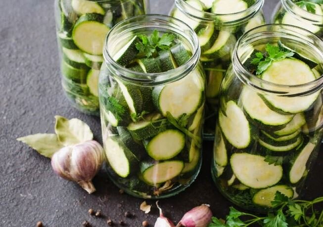 Маринованные кабачки на зиму без уксуса