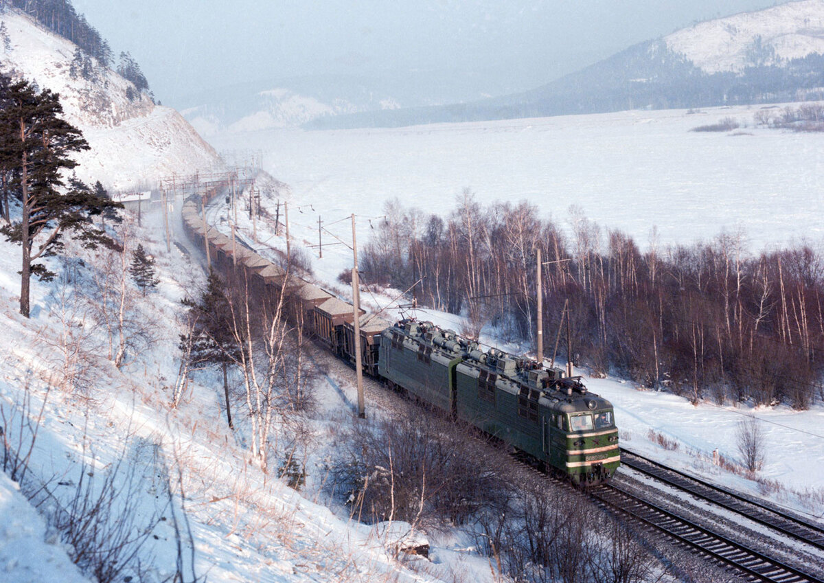 Транссибирская железная дорога зима